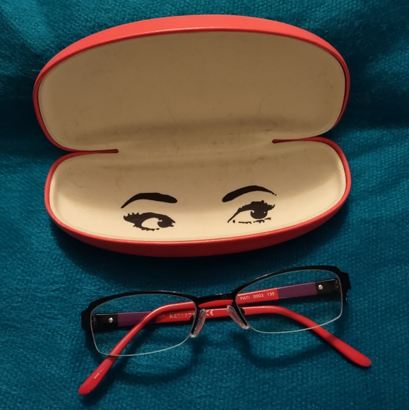 kate spade Accessories Kate Spade Half Rim Eyeglasses With Case